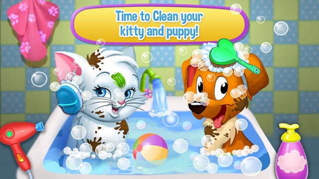 Pets Wash & Dress up - Play Care Love Baby Pets(圖1)-速報App