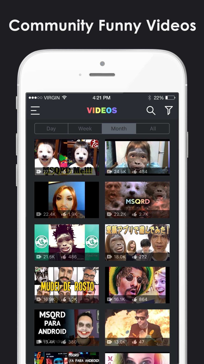 Video Selfies for MSQRD.me - Watch Animated Masks  Face Swap Videos