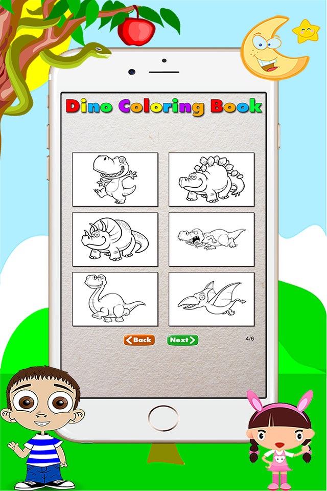Dino Coloring Book - Dinosaur Drawing for Kids Free Games screenshot 3