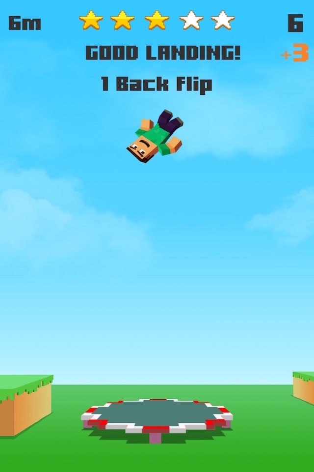 Backflip Trampoline Craft Madness: Hop Hop Hop Man Jump screenshot 2