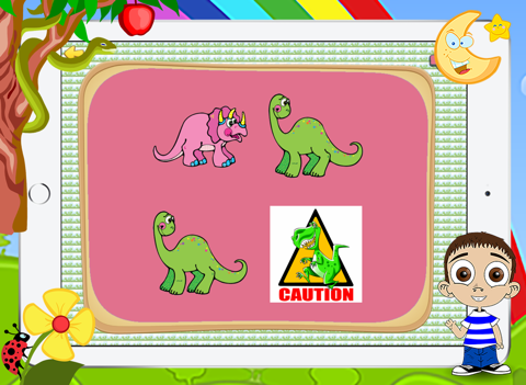 Learning Dinosaur Match and Matching Cards Puzzles Games for Toddlers or Little Kids Games