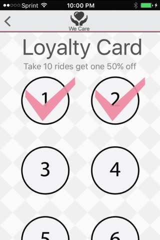 We Care Transportation - Contact Us and Loyalty Card App screenshot 2