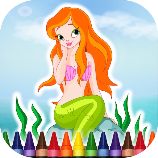 Coloring Book Little Mermaid iOS App