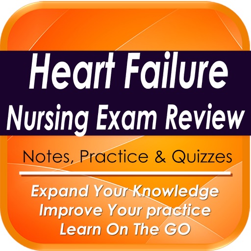 Heart Failure Nurse Exam Review: 1320 Study Notes & Quizzes icon
