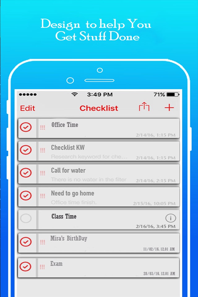 Schedule Maker - Make a List of Task Business Projects & Things To Do screenshot 2