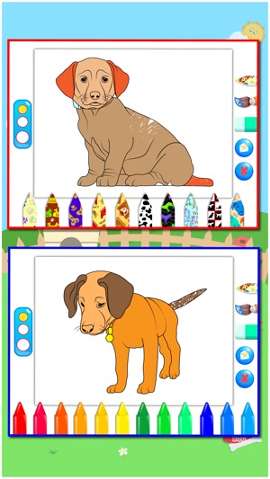 Puppies Dog coloring book for children Free : Draw and Paint(圖4)-速報App