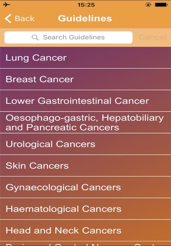 Cancer Referral Guidelines screenshot 2