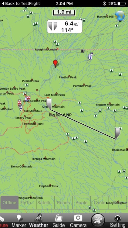 Big Bend National Park - GPS Map Navigator