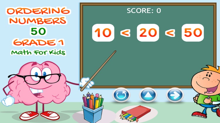 Ordering Numbers 50 Grade 1 Math For Kids by Trirat Nuipirom