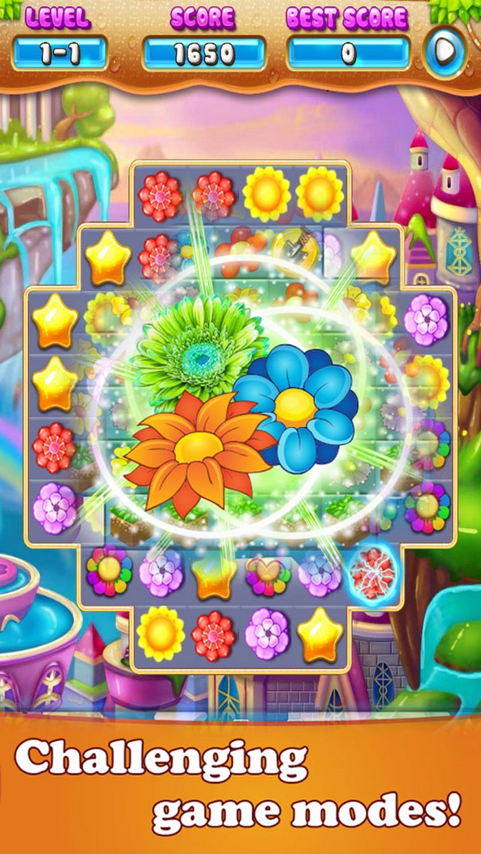 Beautiful Garden Flower Match Game