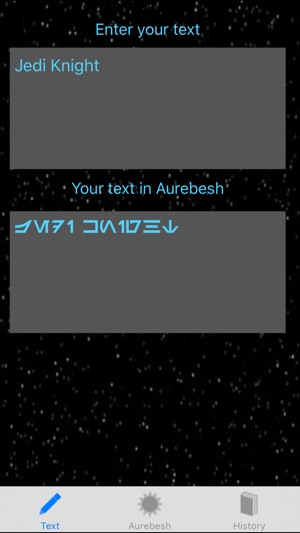 Aurebesh Writer