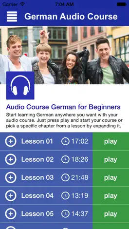 Game screenshot German Audio Course by DeutschAkademie mod apk