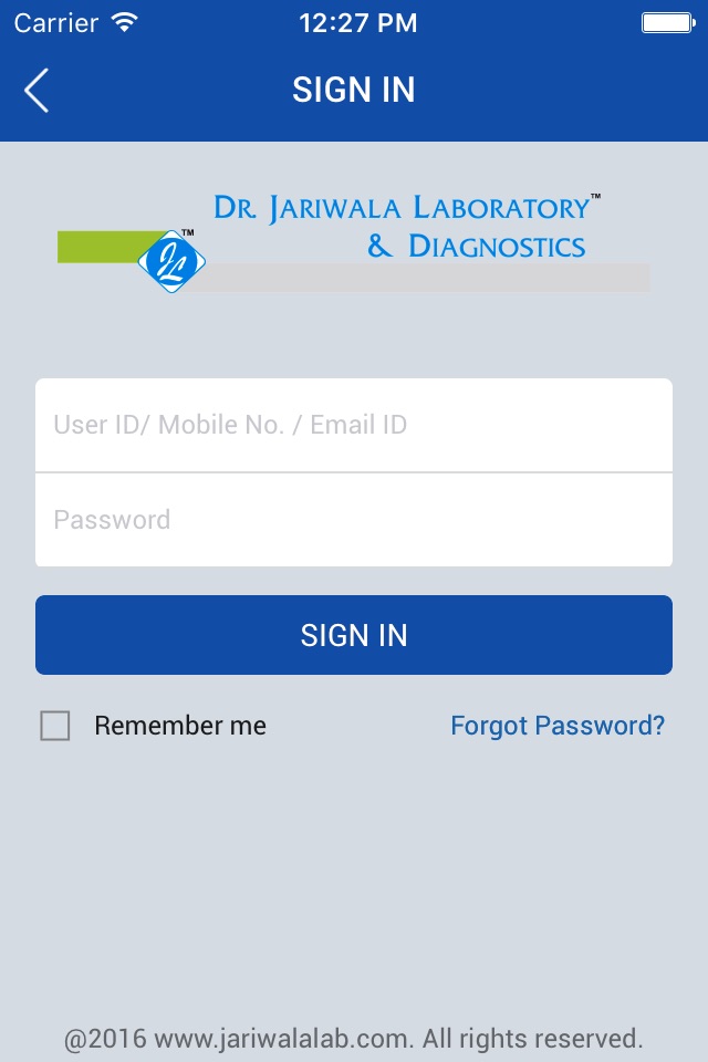 Dr. Jariwala Lab screenshot 2