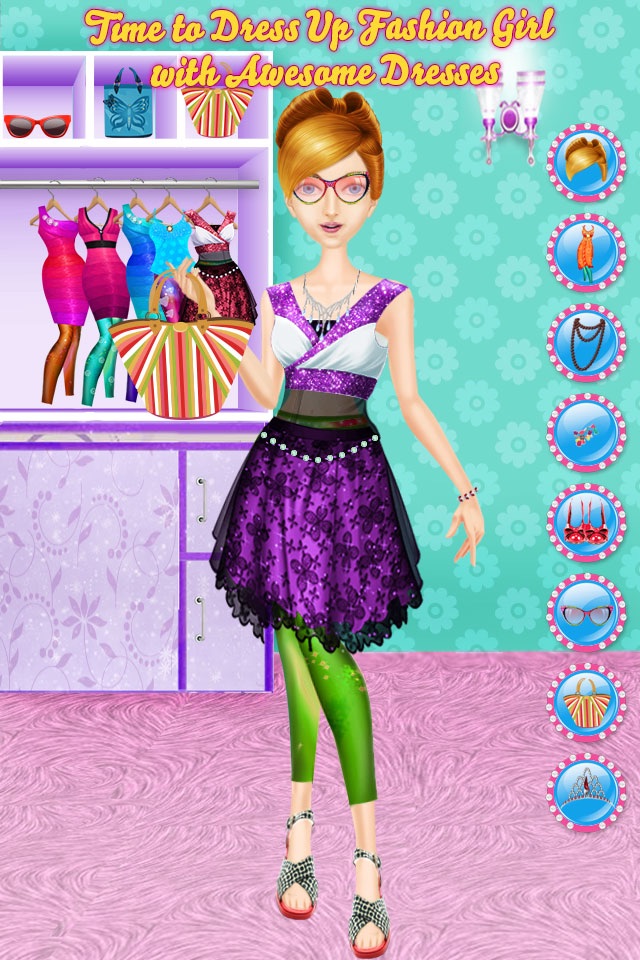 Fashion Celebrity Makeup Beauty Salon Games for Girls screenshot 2