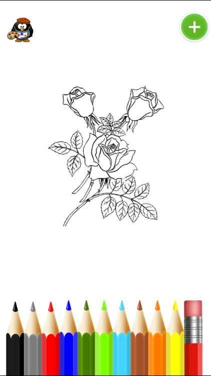 A coloring app of the Flower for children: Learn to draw and paint