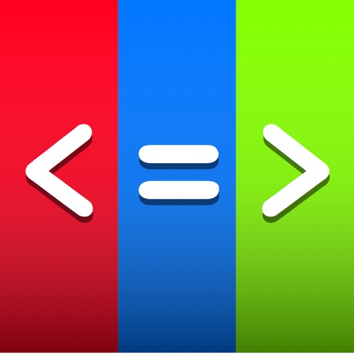 Math Quiz: Greater, Less or Equal (Full Version) Icon