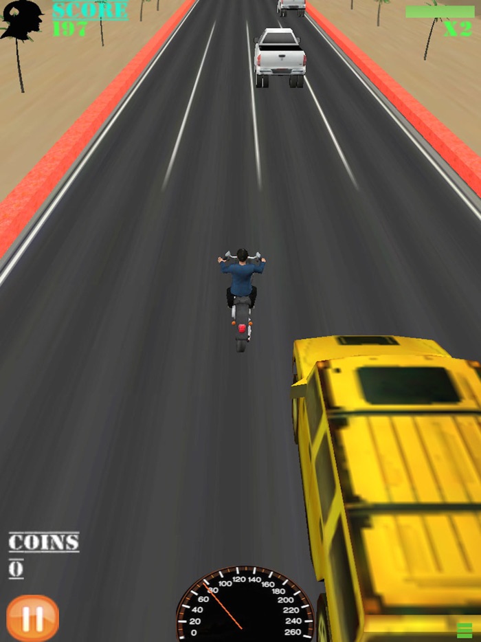 Desert Racer 3D Crossing Traffic Motorcycles Racing Science