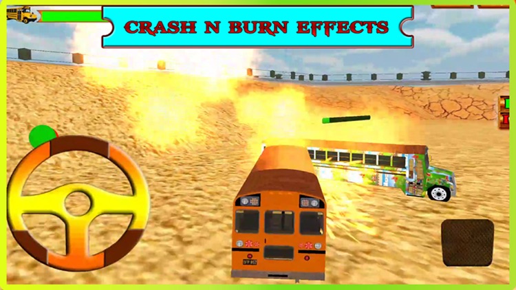 School Bus Crash Demolition : Derby Racing Bus Chase Simulator