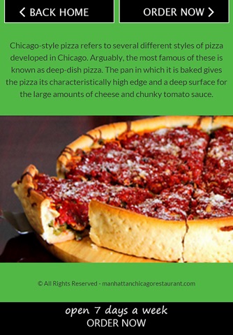 Manhattan Chicago Pizza Kendall screenshot 3