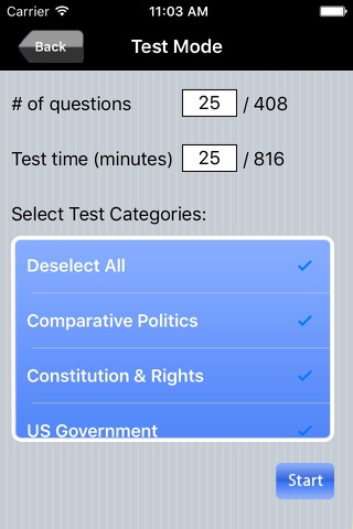Praxis Government and Political Science Exam Prep screenshot 4