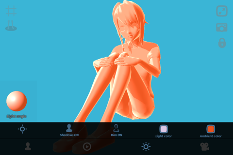 Anime Girl Pose 3D screenshot 4