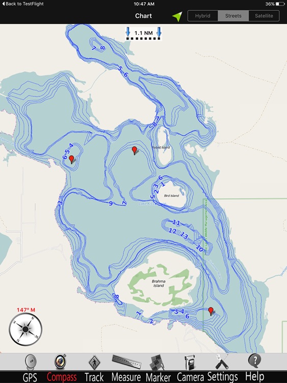 Florida lakes GPS Fishing charts Pro