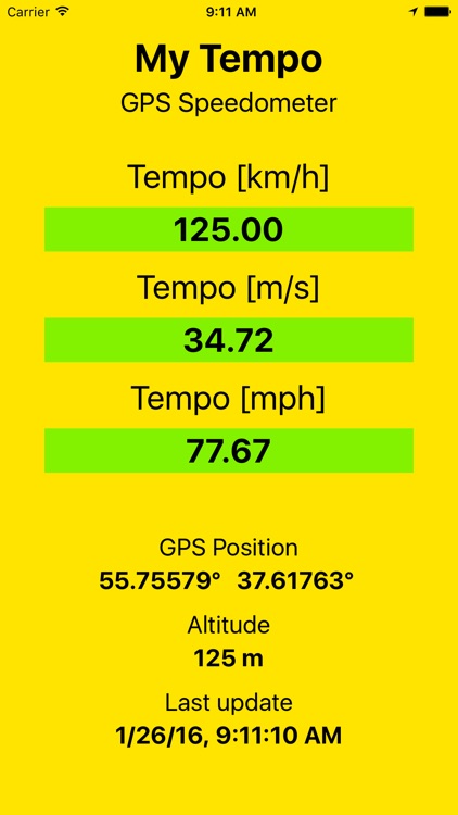 My Tempo - GPS Speedometer