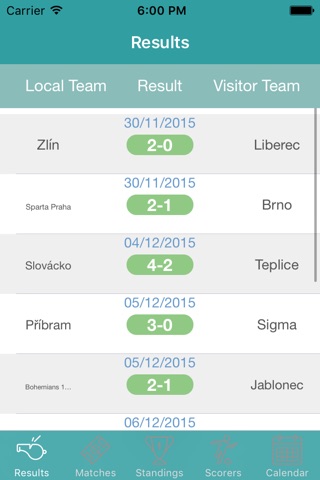InfoLeague - Information for Czech First League - Matches, Results, Standings and more screenshot 2
