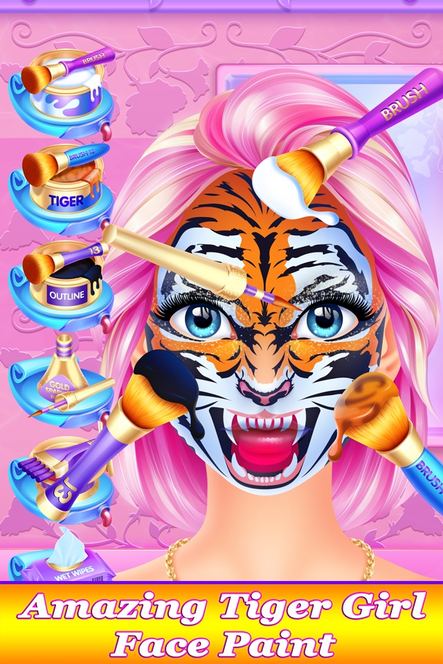 Crazy Face Paint Party Salon - Makeup & Kids Games screenshot 2