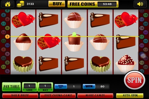 Chocolate Bars Slots - Classic Wild 777 Casino! Spin & Win Jackpot Free screenshot 4