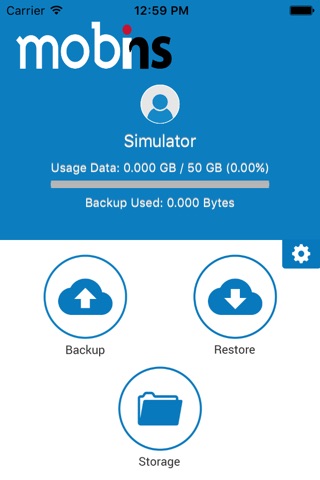 Mobins - Mobile Cloud Backup & Storage screenshot 2