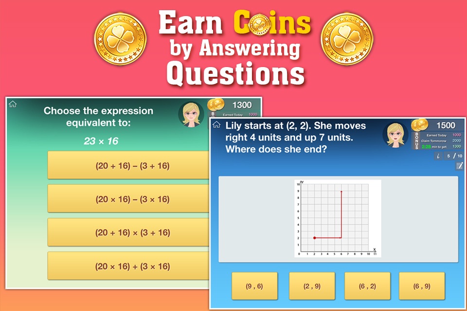 Grade 5 Math Common Core Learning Worksheets Game screenshot 3