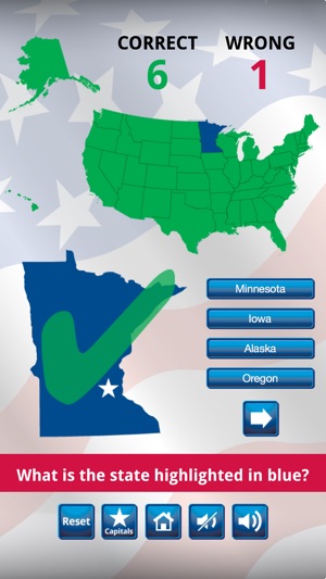 US States and Capitals Quiz : Learning Center(圖2)-速報App