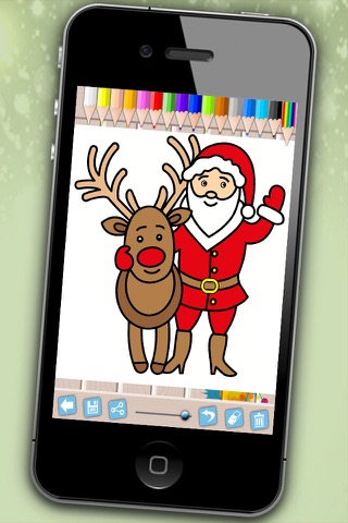 Santa Claus coloring pages for xmas - Drawings to colour - Premium screenshot 3
