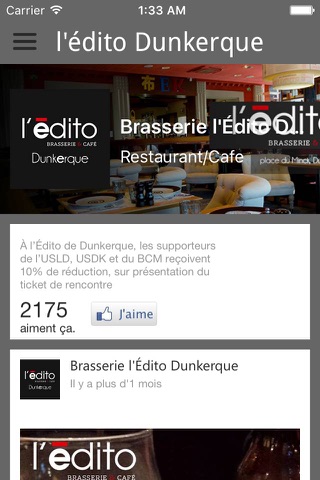 Brasserie l'Edito Dunkerque screenshot 4