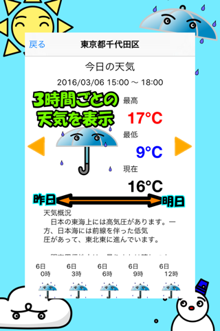 シンプル！天気あぷり screenshot 2