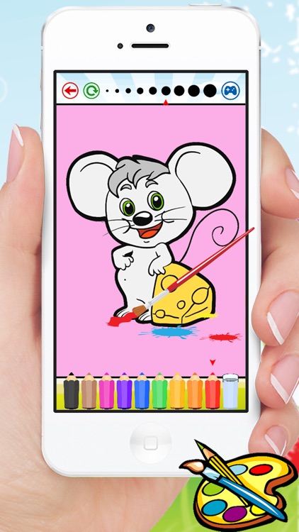 Animal Dog Cat & Rat Coloring Book - Drawing for Kids Games screenshot-4