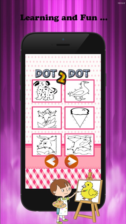 Dot to Dot Coloring Book Brain Learning  - Free Games For Kids