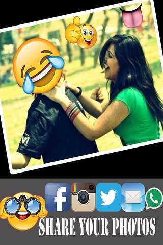 Crazy Emoji Image Maker : photo editor, funny face creator with cool new emoticon stickers screenshot 4