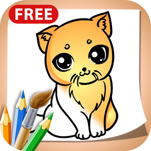 Kids Coloring Pages Cats and Kittens Free icon