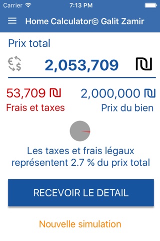 Home Calculator : coût d'une acquisition en Israël screenshot 3