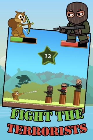 Revenge of the Squirrels - Fight Terrorists and Save the Forest (Simple addictive arcade game) screenshot 2