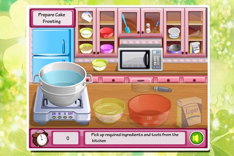 kids cooking game-chocolate cake screenshot 2