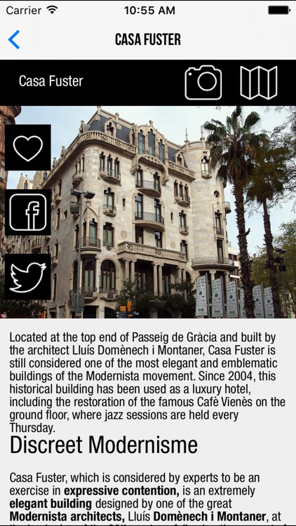 Routes Gràcia - Discover Barcelona by walking through itineraries with offline maps