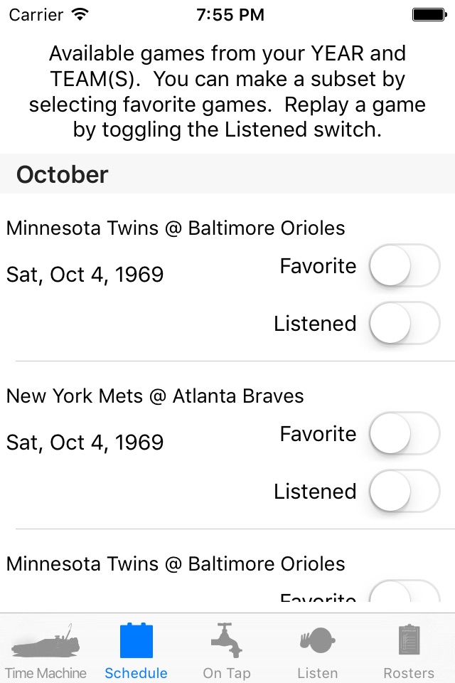 Time Machine Baseball Mobile screenshot 4