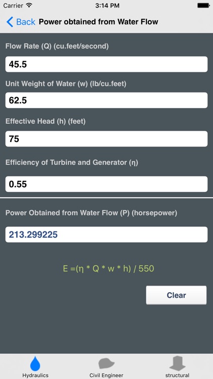 Hydraulics and Waterworks Calc. screenshot-4