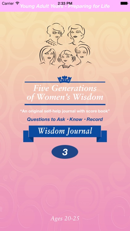 Journal Volume 3 (Ages 20-25) Young Adult Years-Preparing for Life