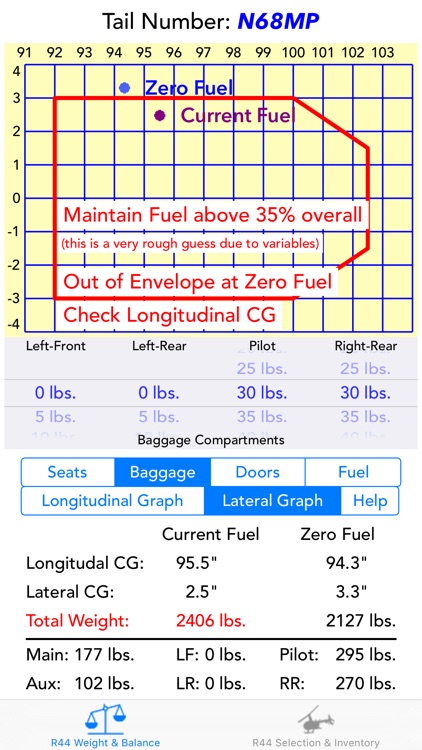 R44 Weight & Balance