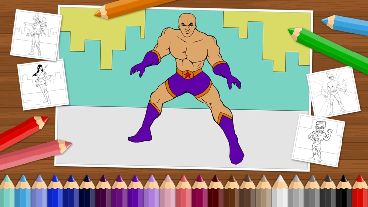 Superheroes - Coloring Book for Little Boys and Kids screenshot-4