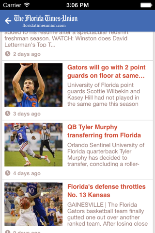 Florida Gators - Florida Times Union screenshot 2